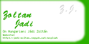 zoltan jadi business card
